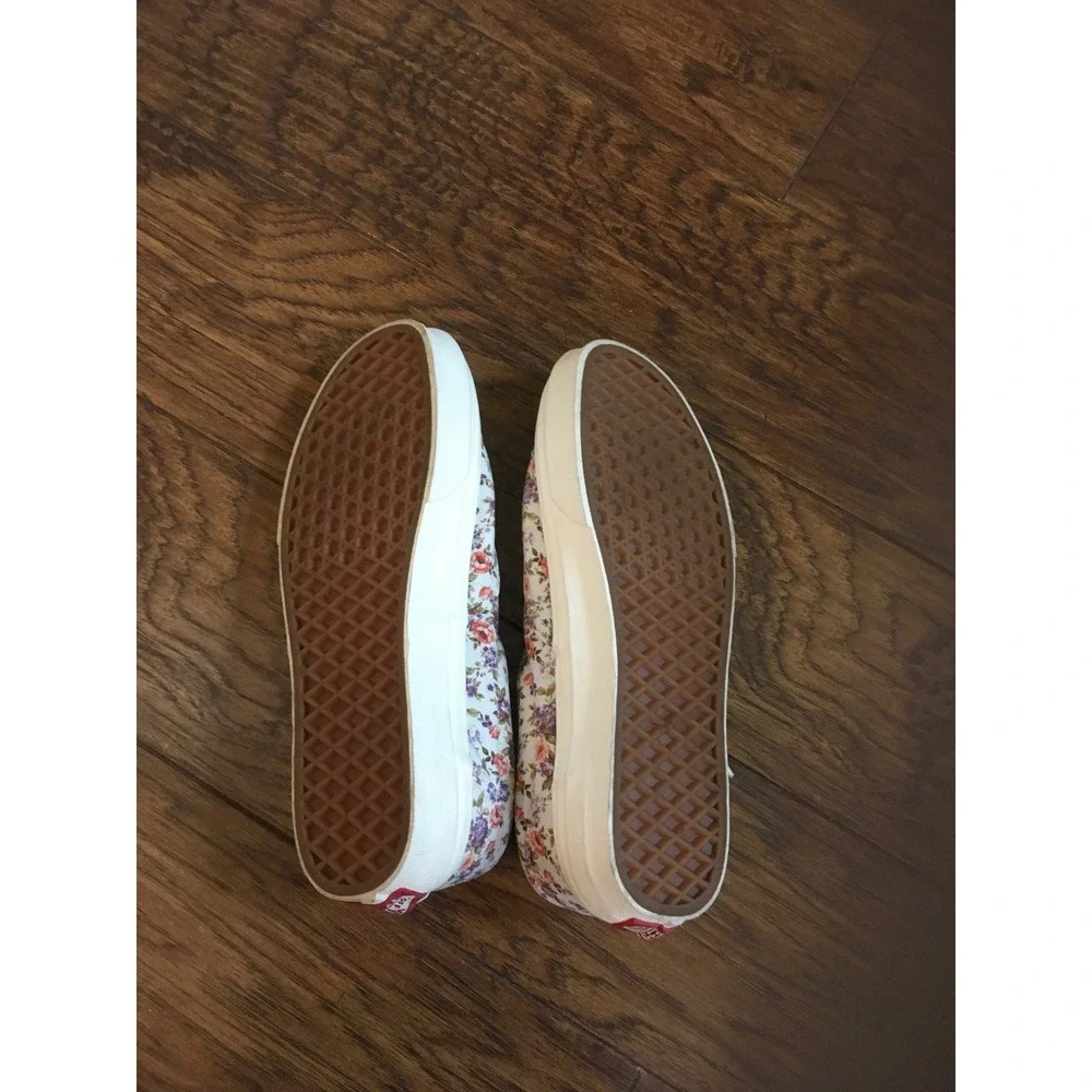 Vans Era Floral Canvas Low Top Sneakers Womens Skate Shoes, sze 7.5‎